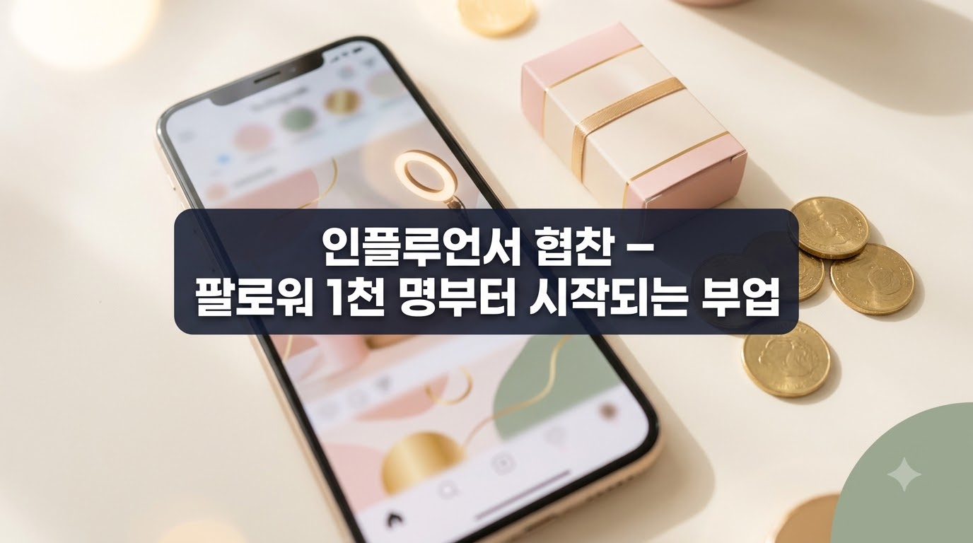 인플루언서 협찬 나노 마이크로 팔로워 부업 수익 2026