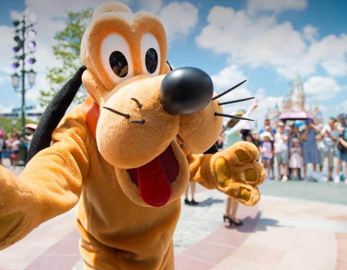 디즈니랜드 마스코트 사진