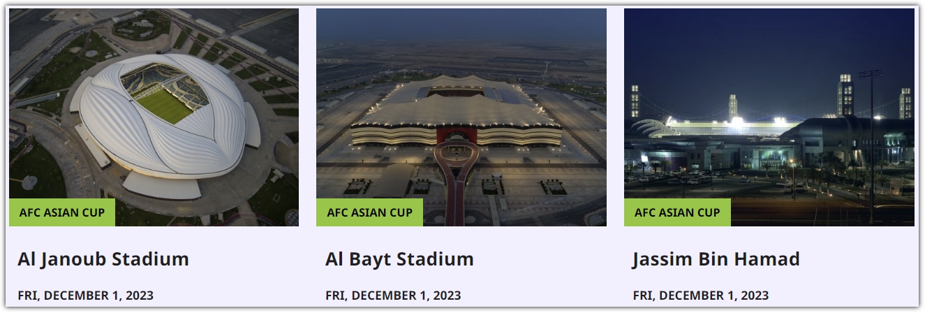 2023 AFC 카타르 아시안컵 운동장