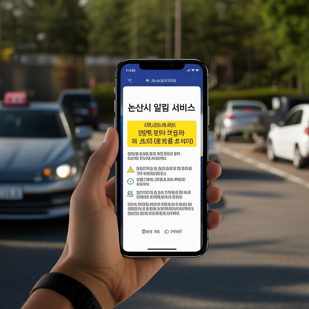 논산 주정차 단속 알림 서비스 1대 ..