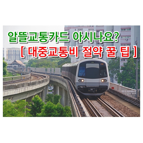 알뜰교통카드 아시나요? 대중교통비 절약 끌 팁