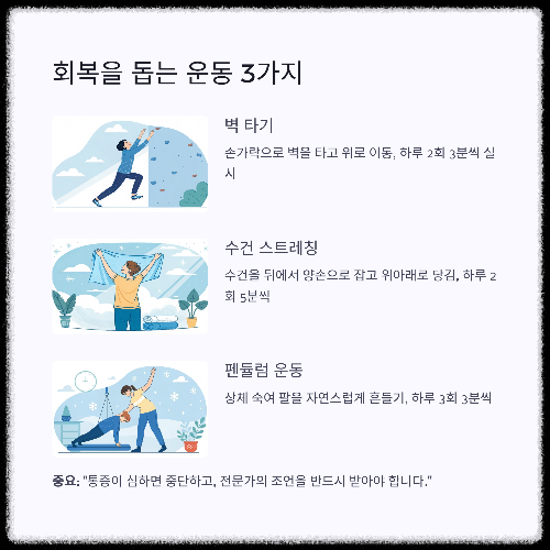 오십견 증상과 치료법 총정리, 어깨 건강 지키는 영양제까지!