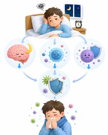 수면 부족과 면역력 저하 관계1