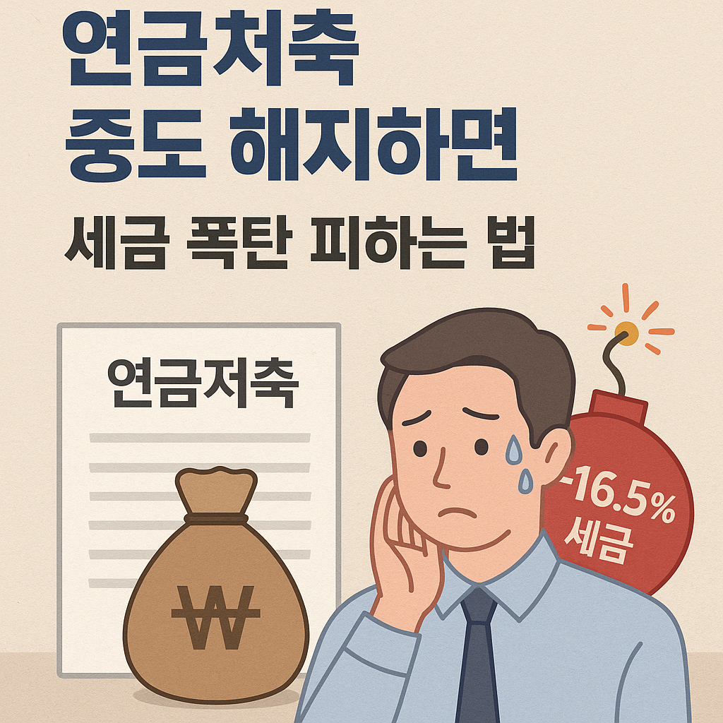 연금저축 중도 해지 세금