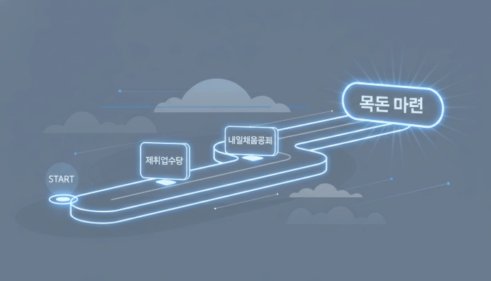 재취업수당과 내일채움공제를 거쳐 목돈 마련으로 이어지는 명확한 성공 로드맵