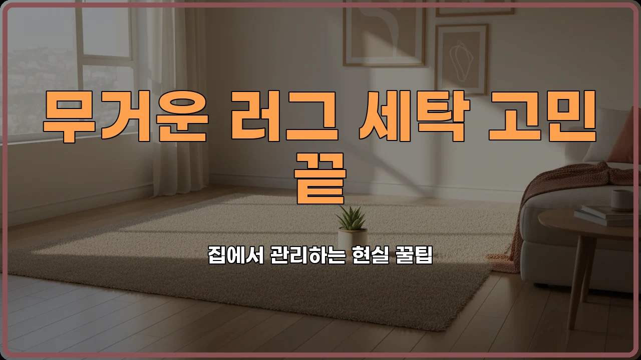 러그세탁법