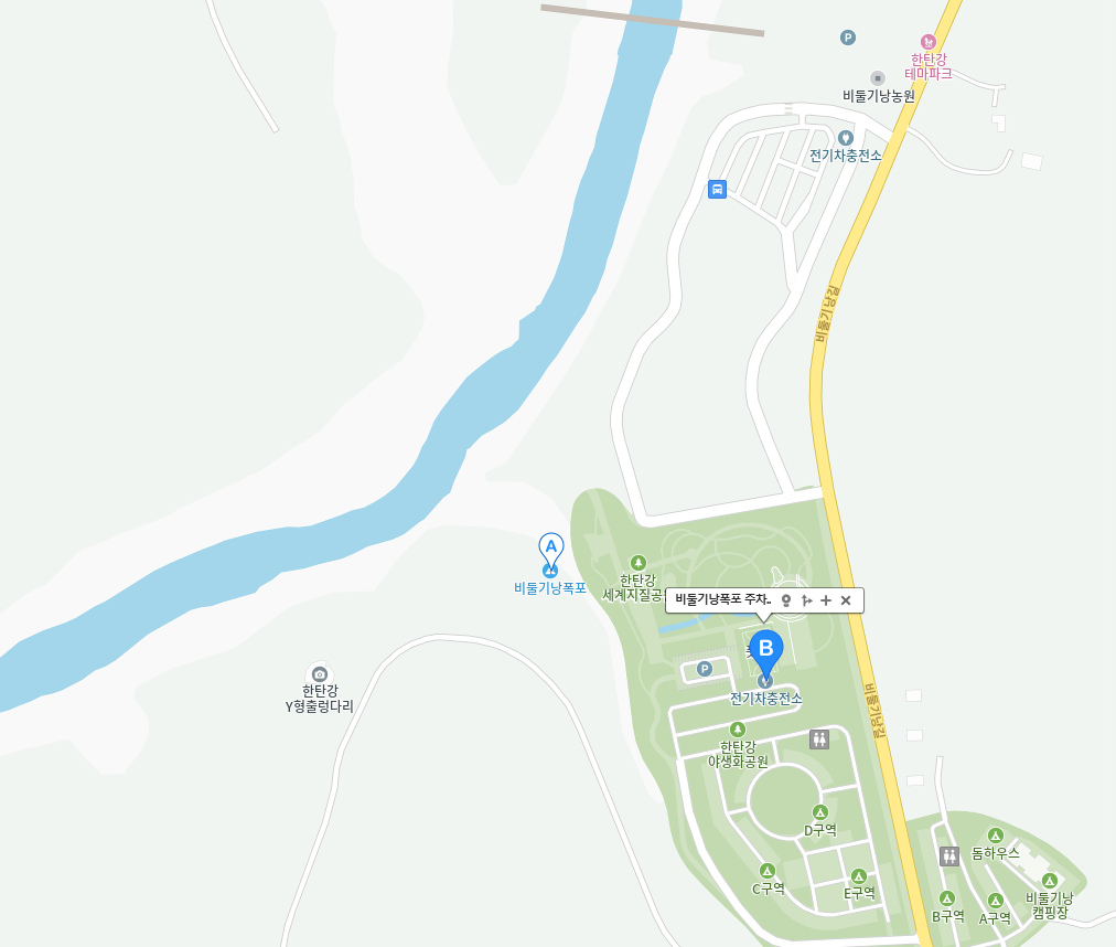 비둘기낭-폭포-주차장-지도