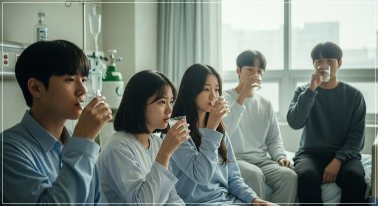 장염에 약먹고 물먹기