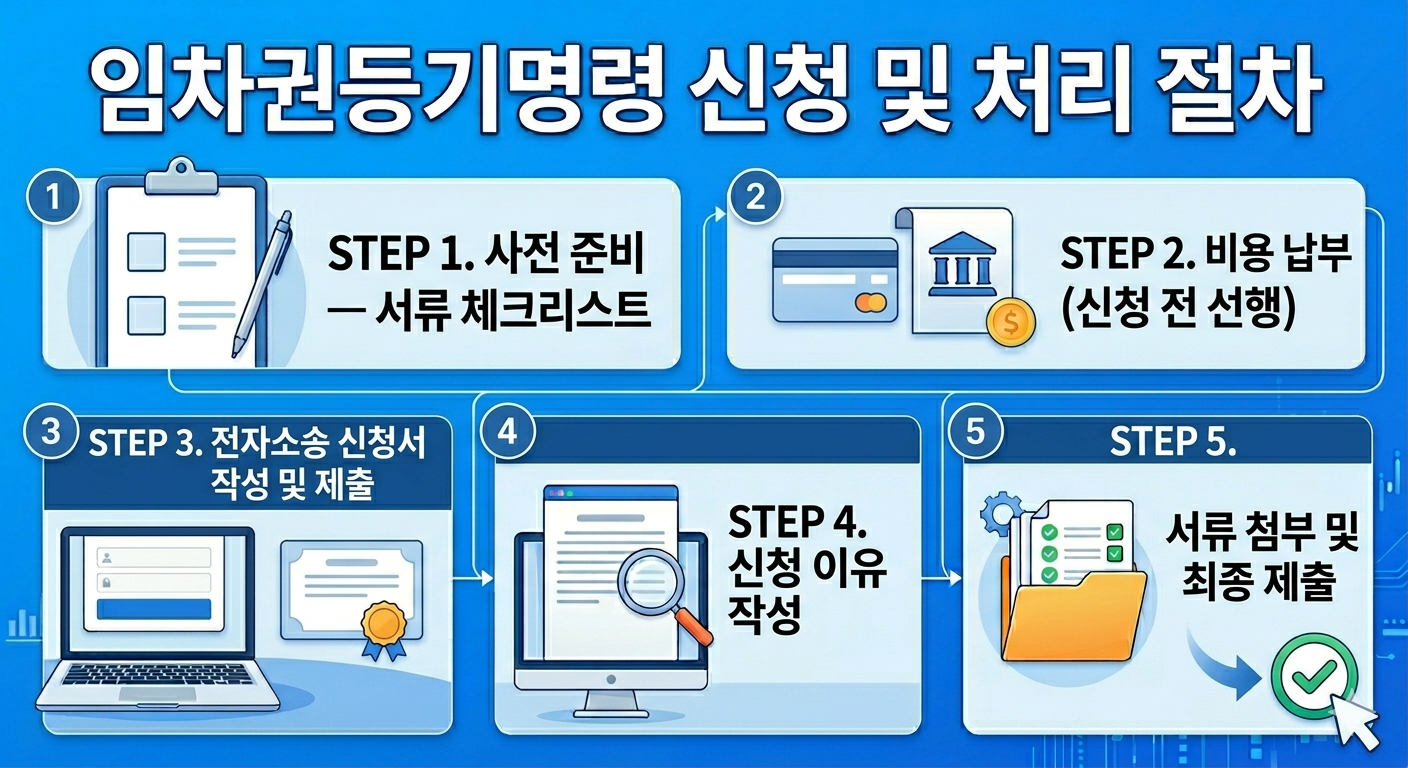 임차권 등기 명령 나홀로 전자소송 신청 가이드