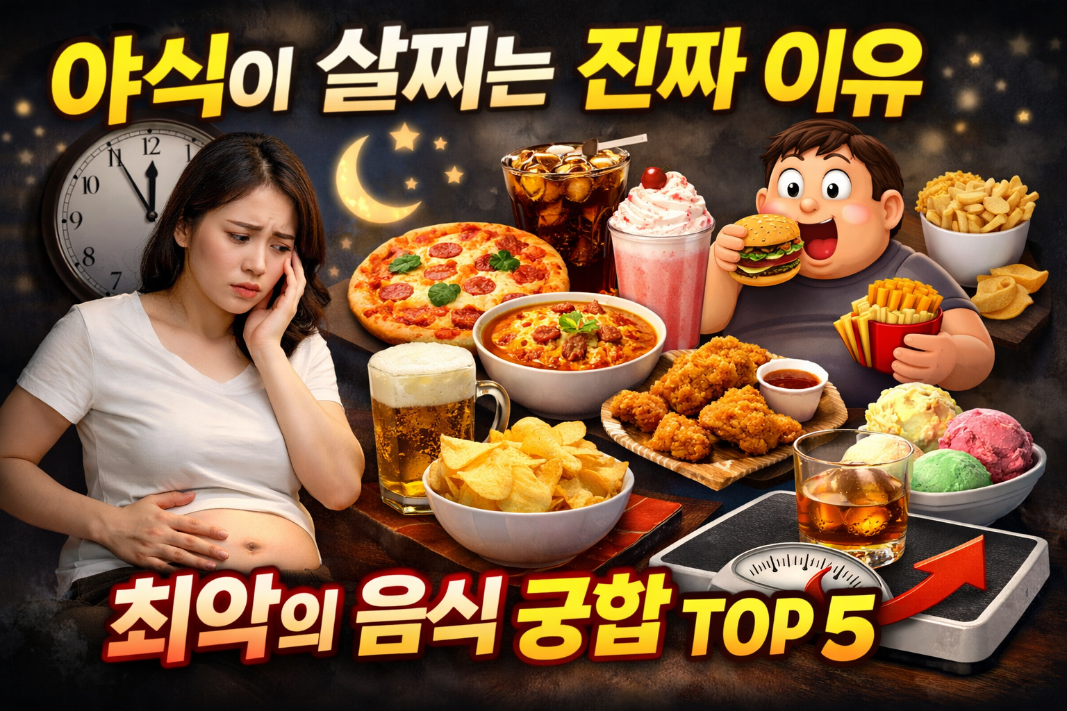 야식 최악의 음식궁합
