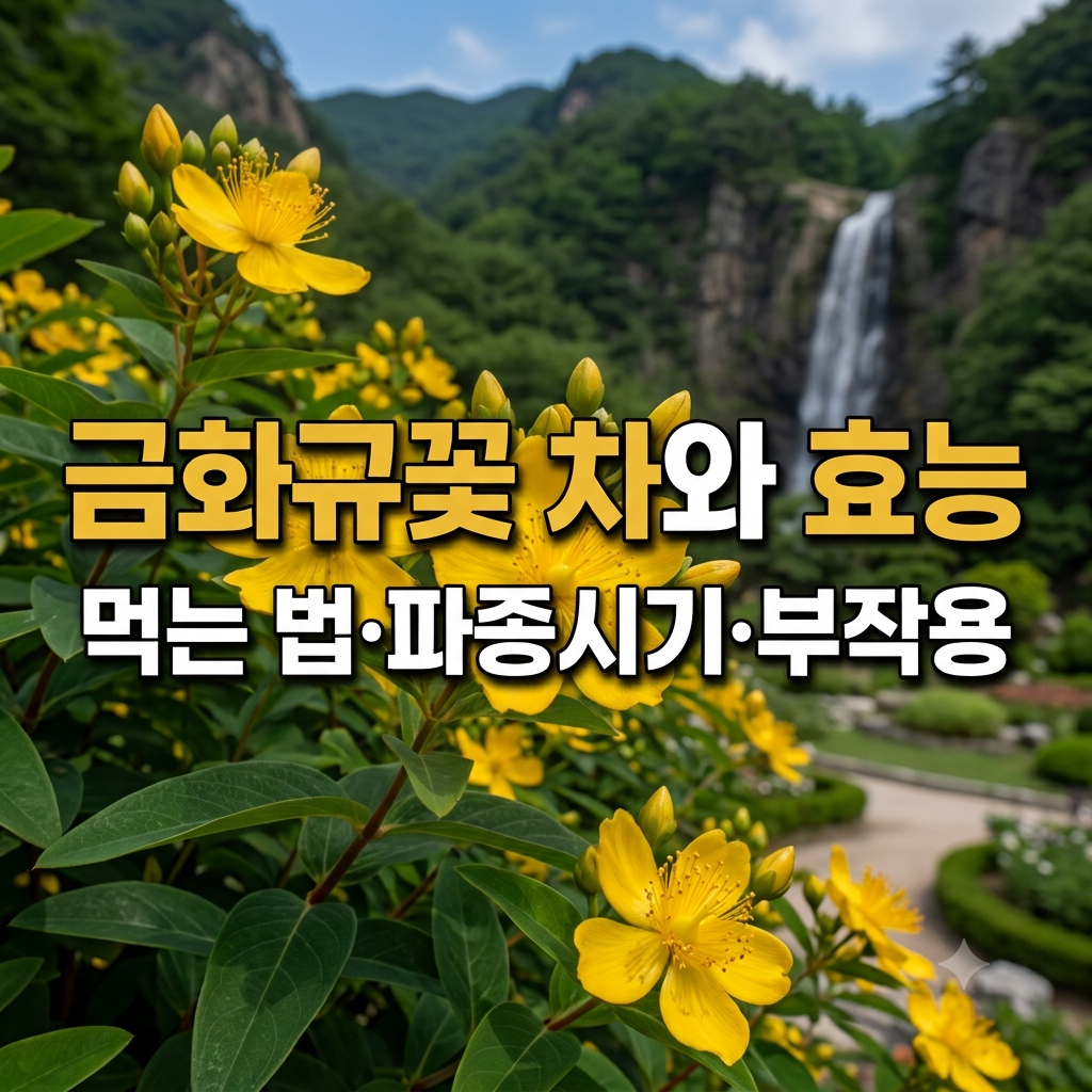 금화규꽃 차 먹는법 및 금화규의 효능 파종시기 부작용 총정리