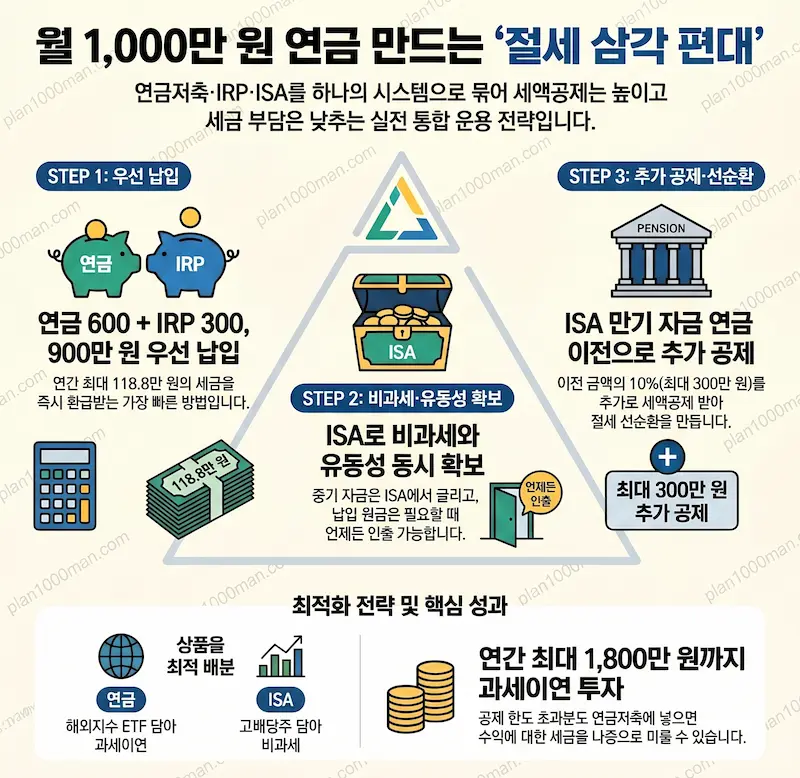 연금 저축 등 실전 운용 전략 인포그래픽