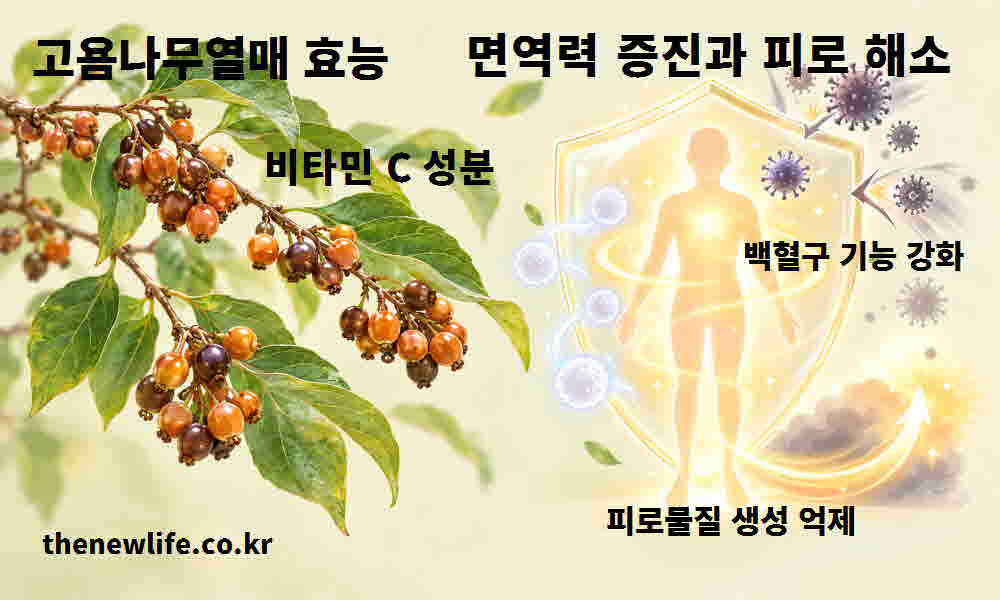 고욤나무열매 효능 면역력 증진 피로 해소