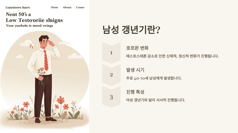 남성 갱년기란?