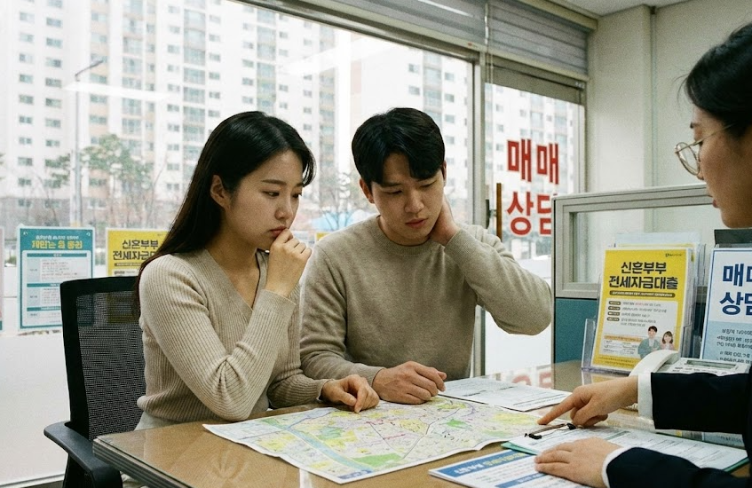 신혼부부 부동산에 있는 사진