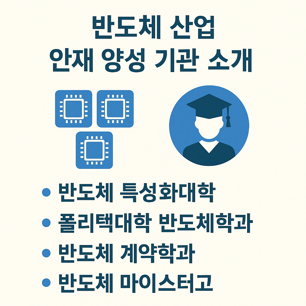 반도체 산업 인재 양성 기관 소개 관련 사진