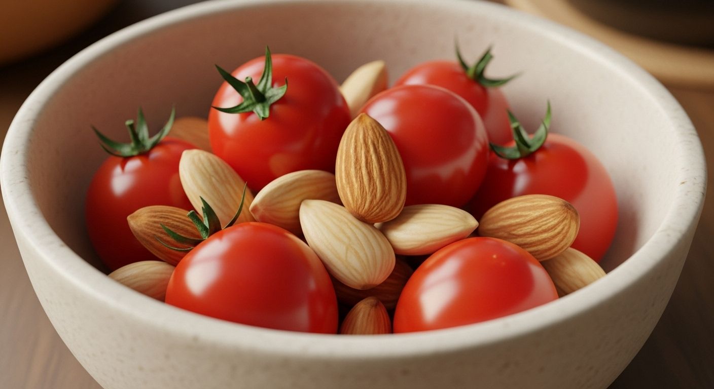 견과류와 방울토카토