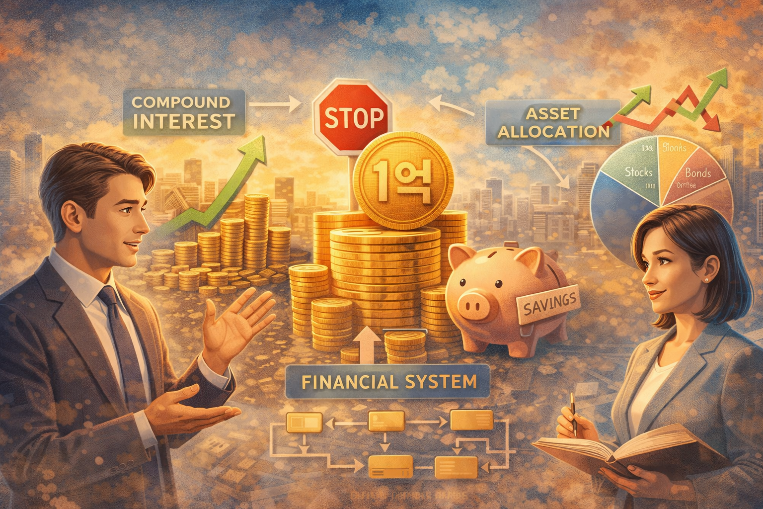 1억 모은 후 저축 멈춰야 하는 이유(1억 저축, 바벨 전략, 복리)