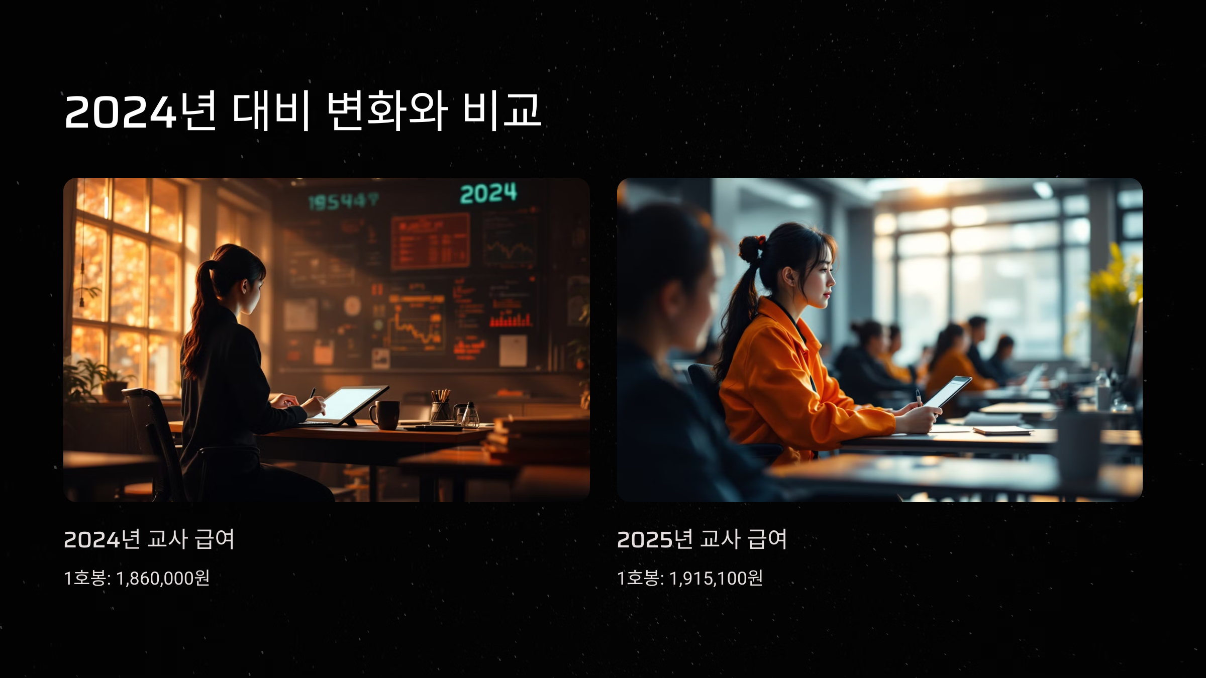 2024년 대비 변화와 비교