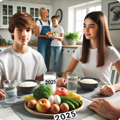 청소년 성장 발달을 위한 영양 가이드 관련 이미지