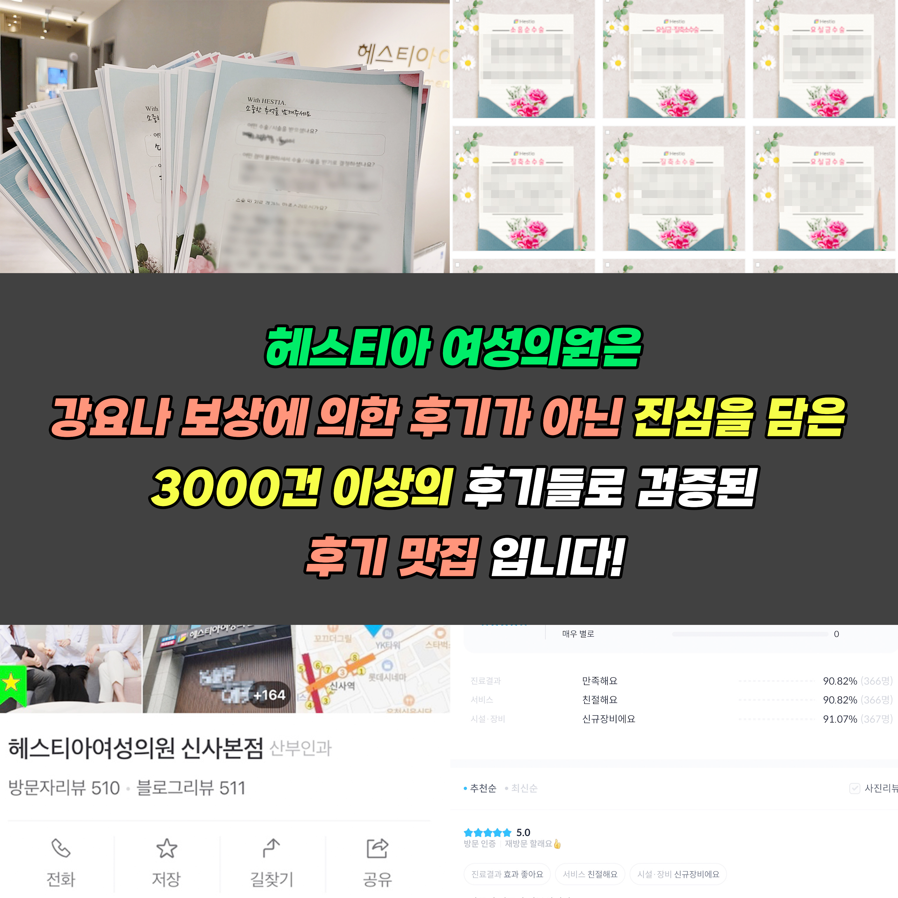 헤스티아여성의원 3000건 이상의 후기들로 검증된 후기맛집
