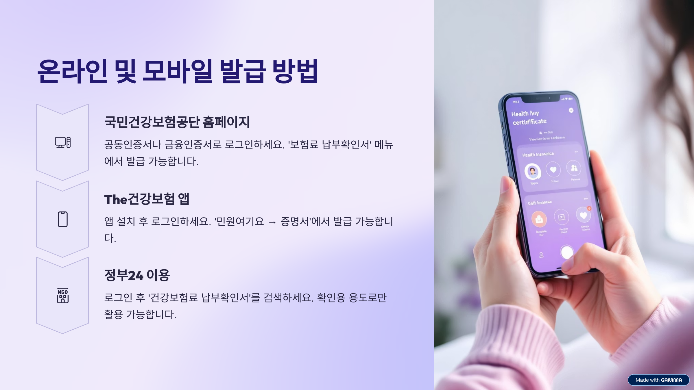 건강보험료 납부확인서 발급방법