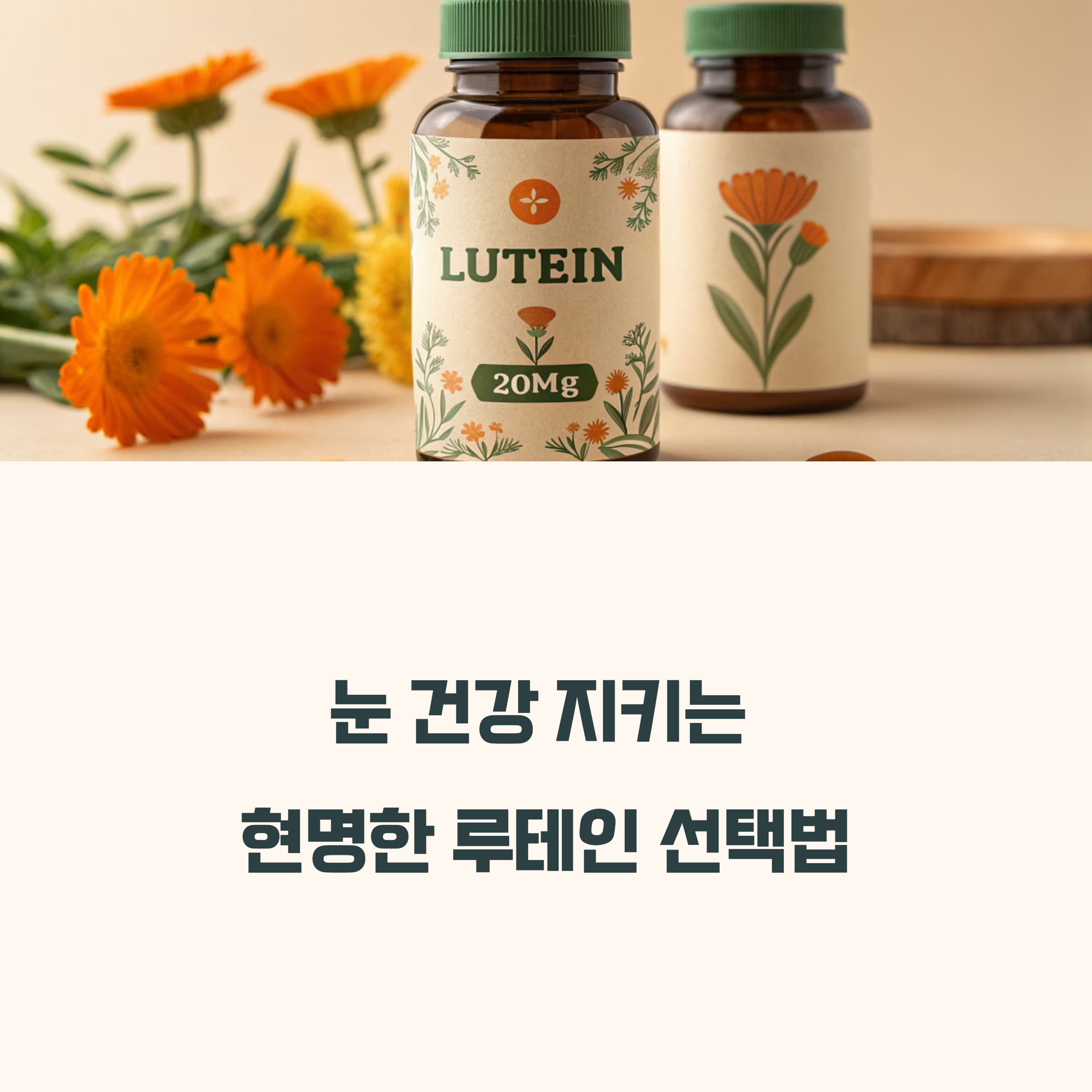 루테인 영양제 고르는 법