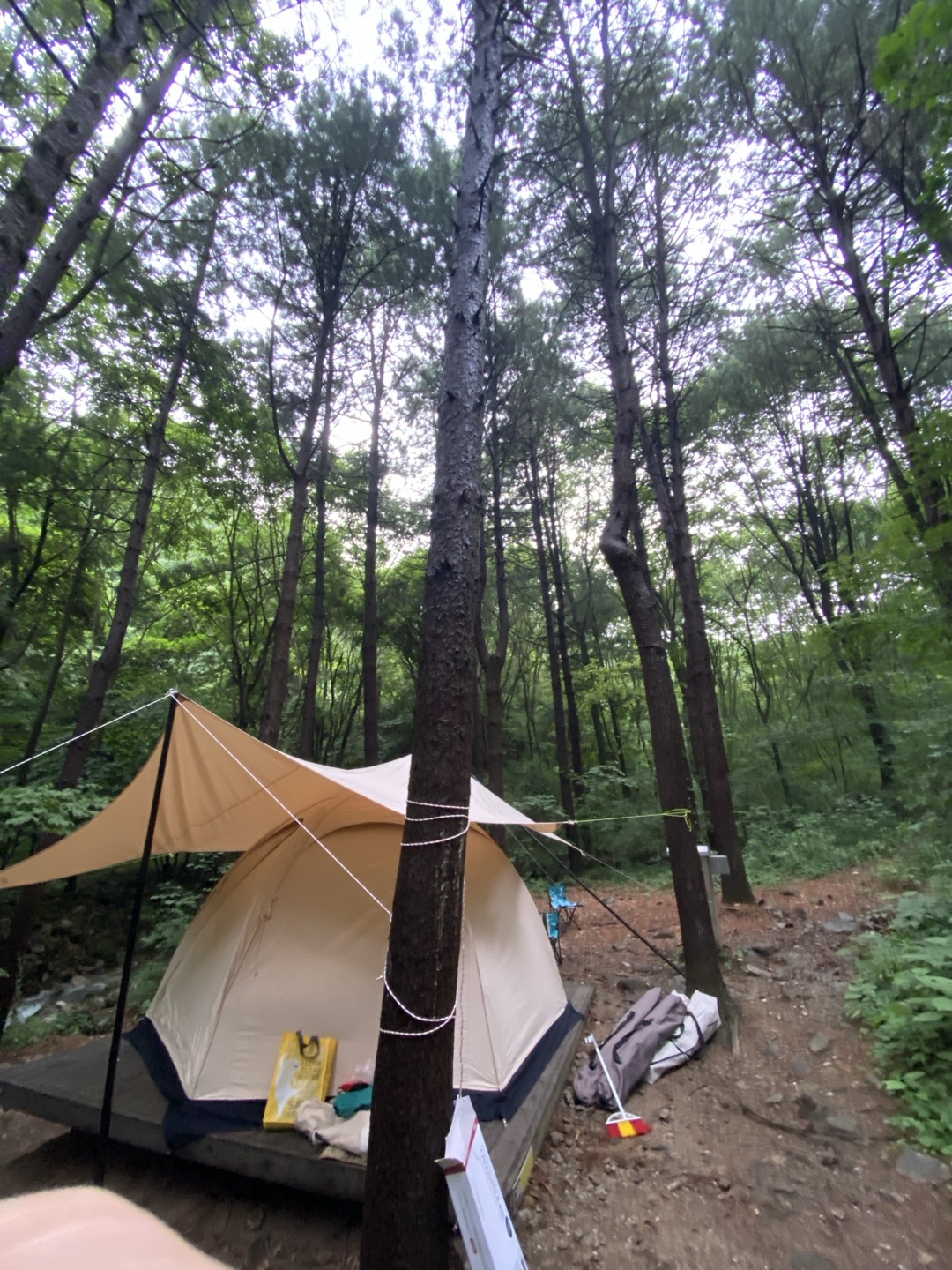 면텐트 방수성능