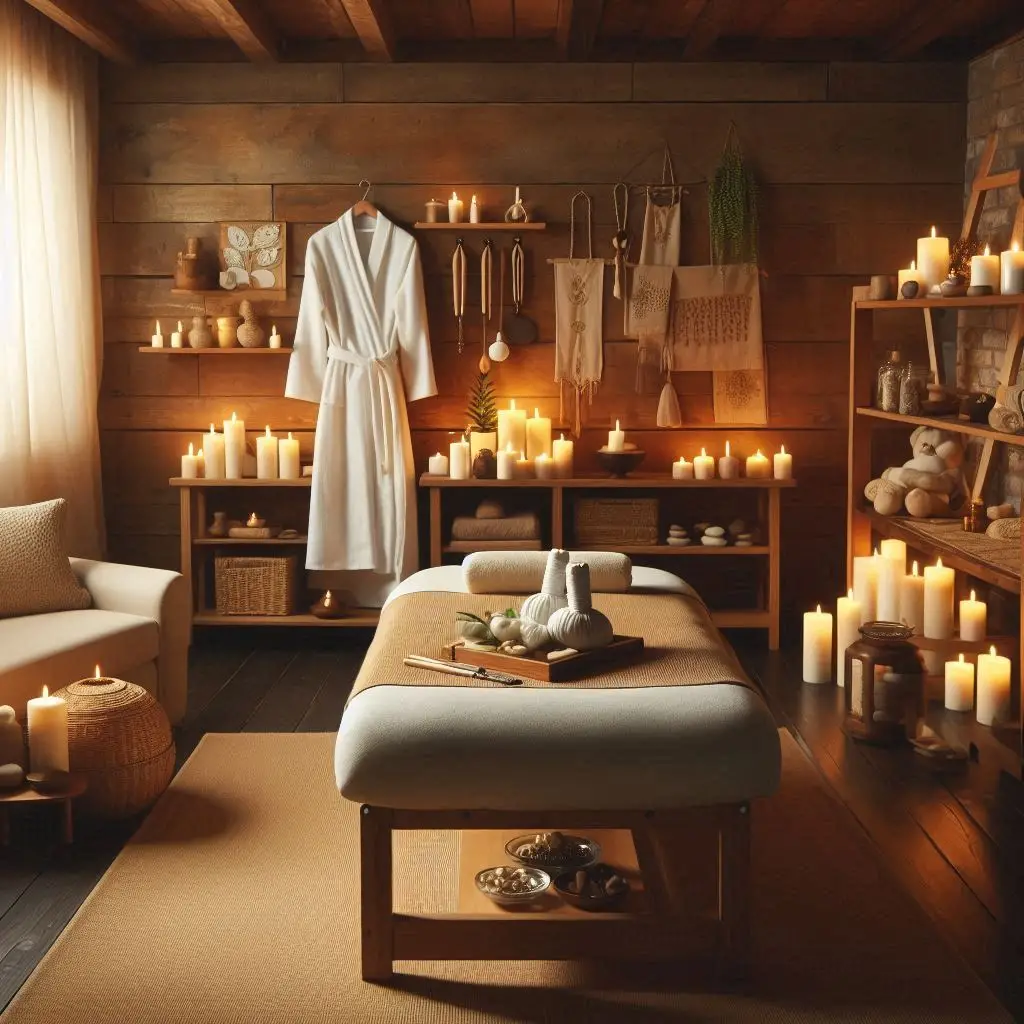 피부,체형관리 샵 배경