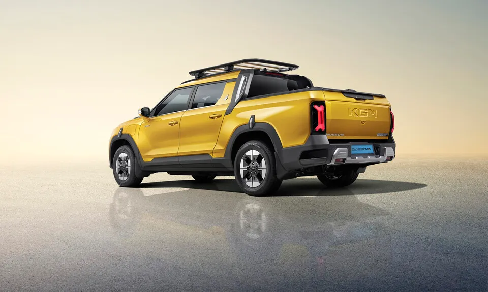 'O100 콘셉트' 기반의 강인한 무쏘 EV 디자인