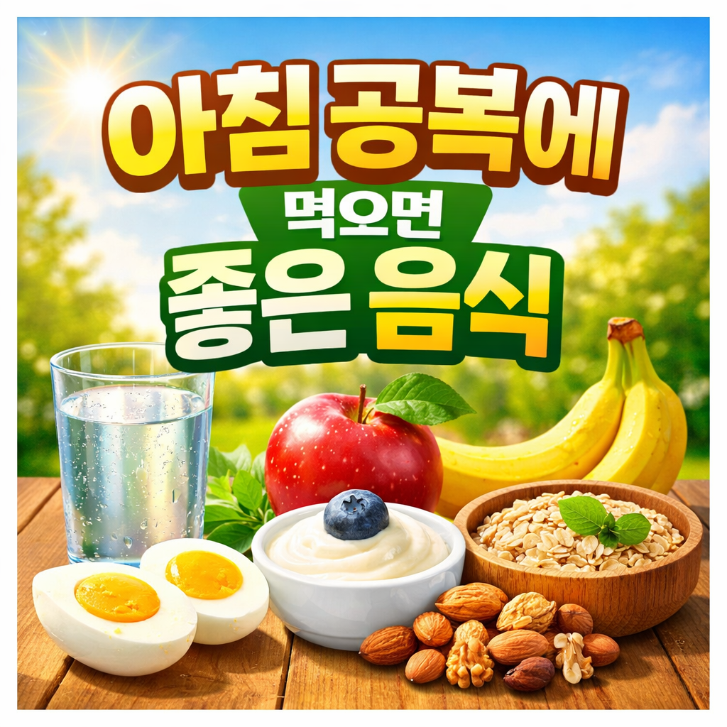 아침 공복에 먹으면 좋은 음식 7가지