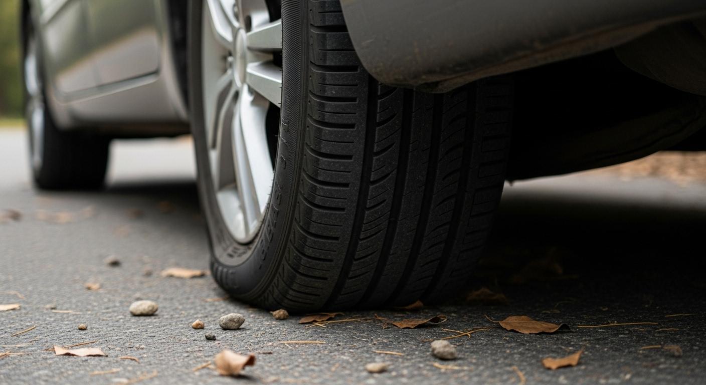 자동차 타이어 펑크나는 꿈