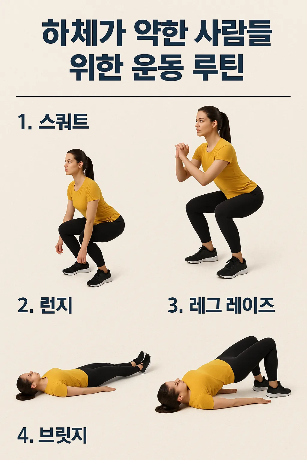 하체 운동 루틴