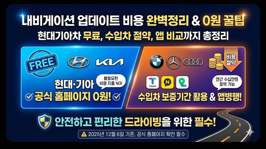 내비게이션 업데이트비용 완벽정리