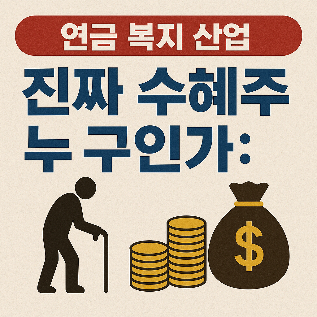 연금·복지 산업, 진짜 수혜주는 누구인가