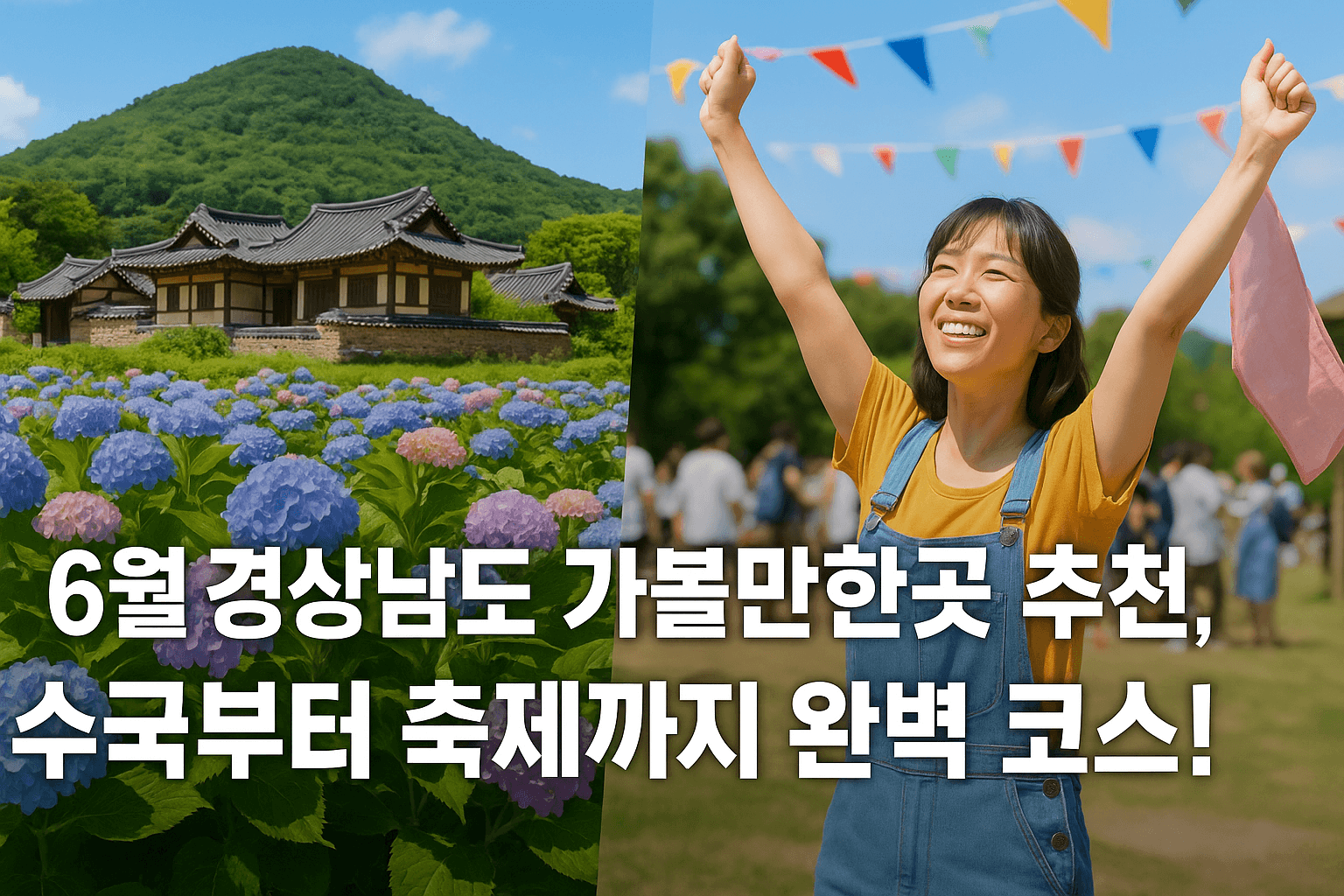 6월 경상남도 가볼만한곳 추천, 수국부터 축제까지 완벽 코스!