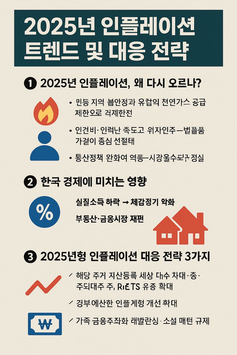 2025년 인플레이션, 왜 다시 오르나?