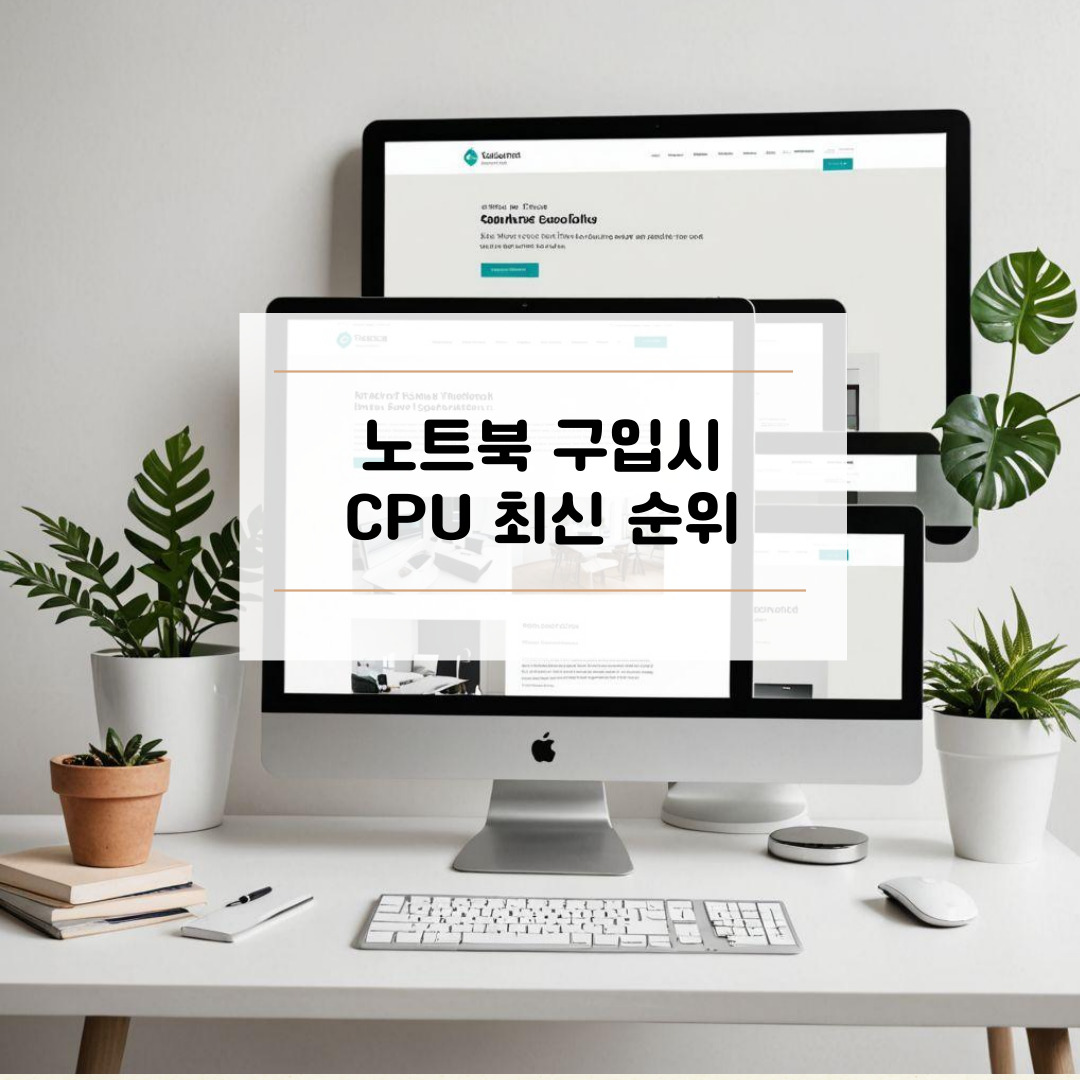 노트북 구입시 CPU 순위