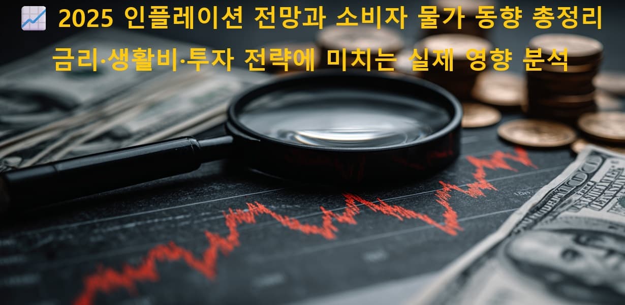 인플레이션과 소비자 물가 분석을 상징하는 대표 이미지
