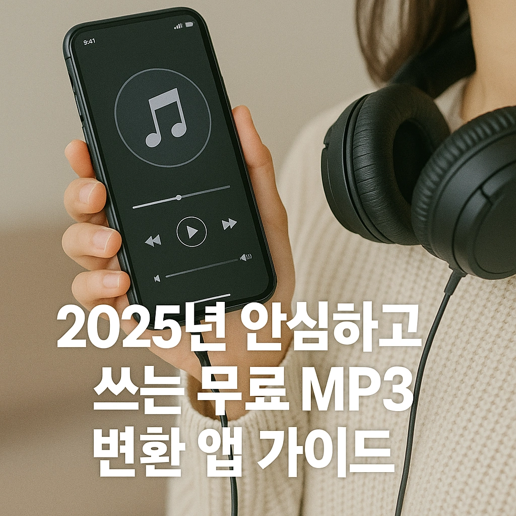 2025년 안심하고 쓰는 무료 MP3 변환 앱 가이드