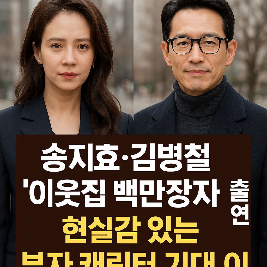 송지효&middot;김병철 &lsquo;이웃집 백만장자&rsquo; 출연 ❘ 현실감 있는 부자 캐릭터 기대 이유