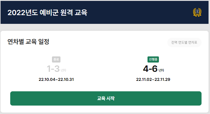 2022년_예비군_원격교육_안내