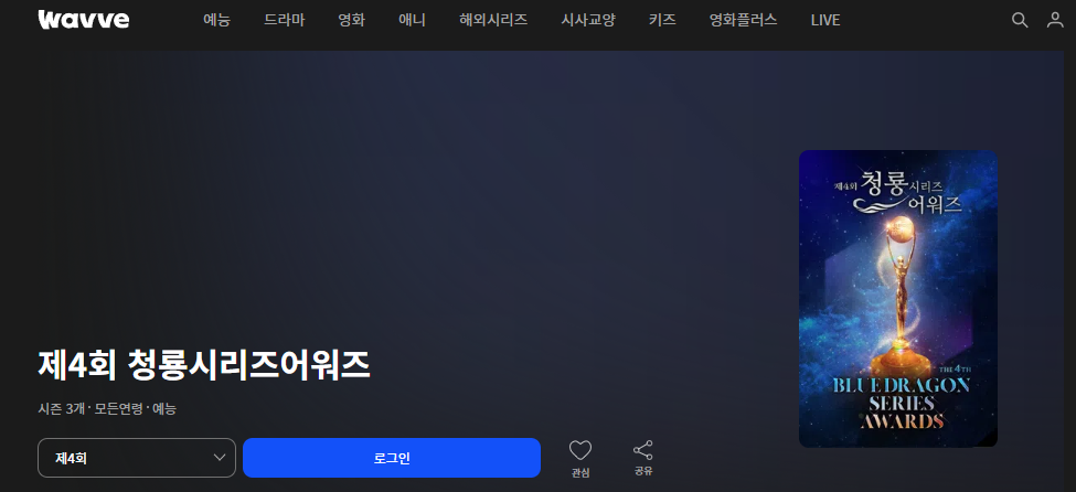 4회 청룡시리즈어워즈