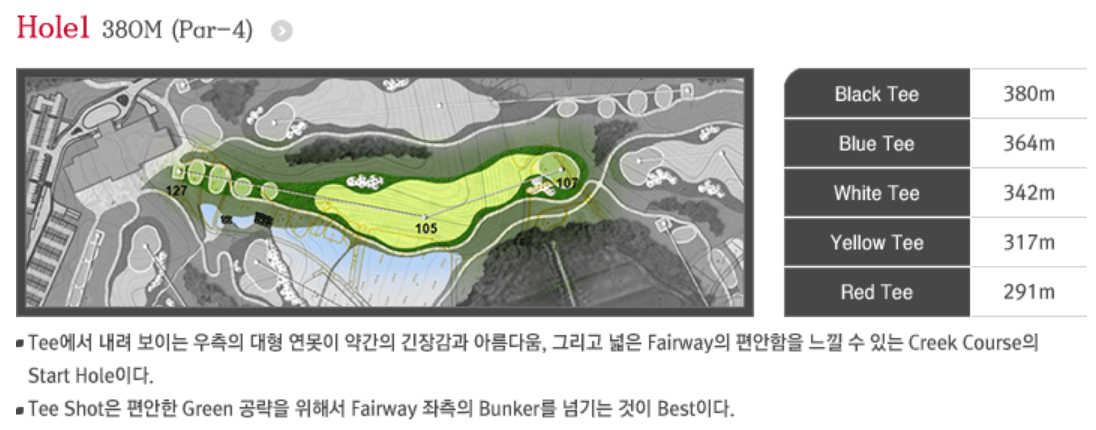 실크밸리 골프클럽 레이크코스 1