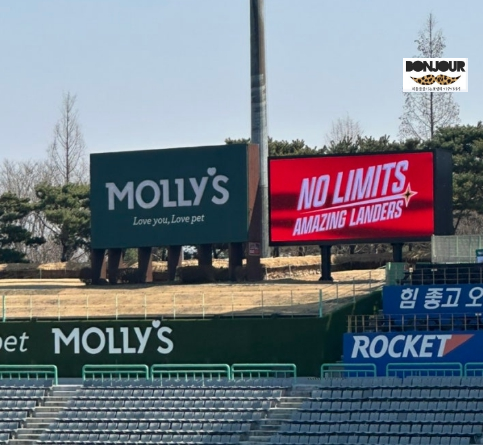 랜더스필드 몰리스 그린존 신설 전광판