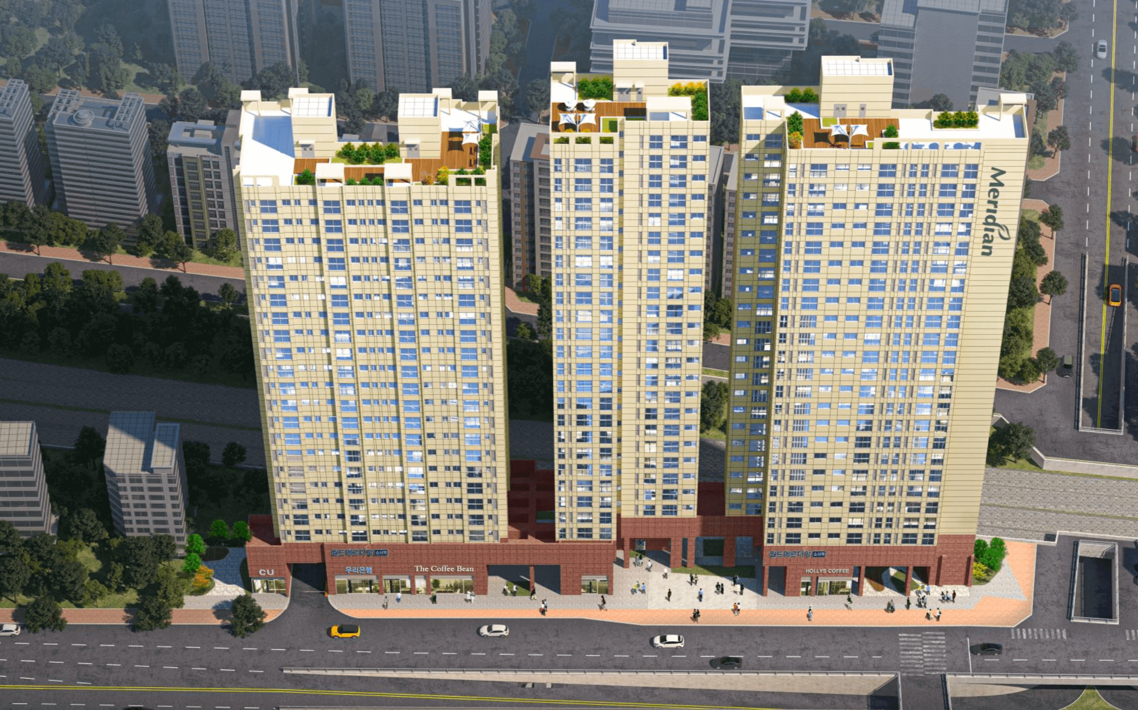 소사역 월드메르디앙 조감도