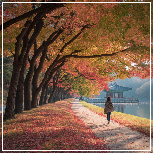 2025년 단풍 절정 시기 - 강원·경상권 단풍 명소(도심 산책형) 가상 이미지