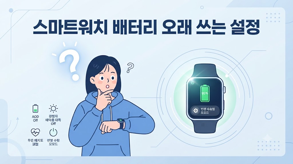 스마트워치 배터리 오래 쓰는 법