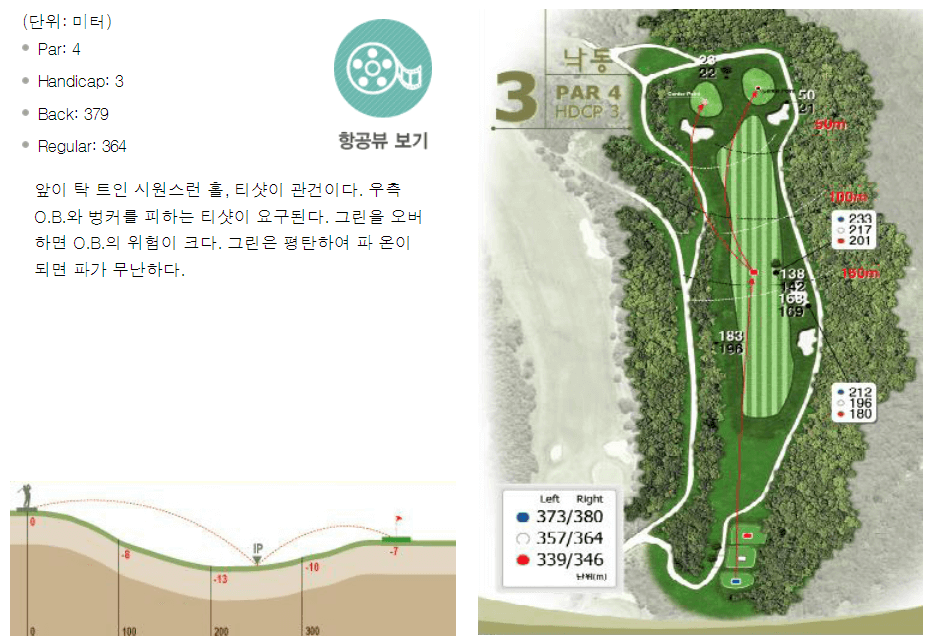 가야 컨트리클럽 낙동코스 3