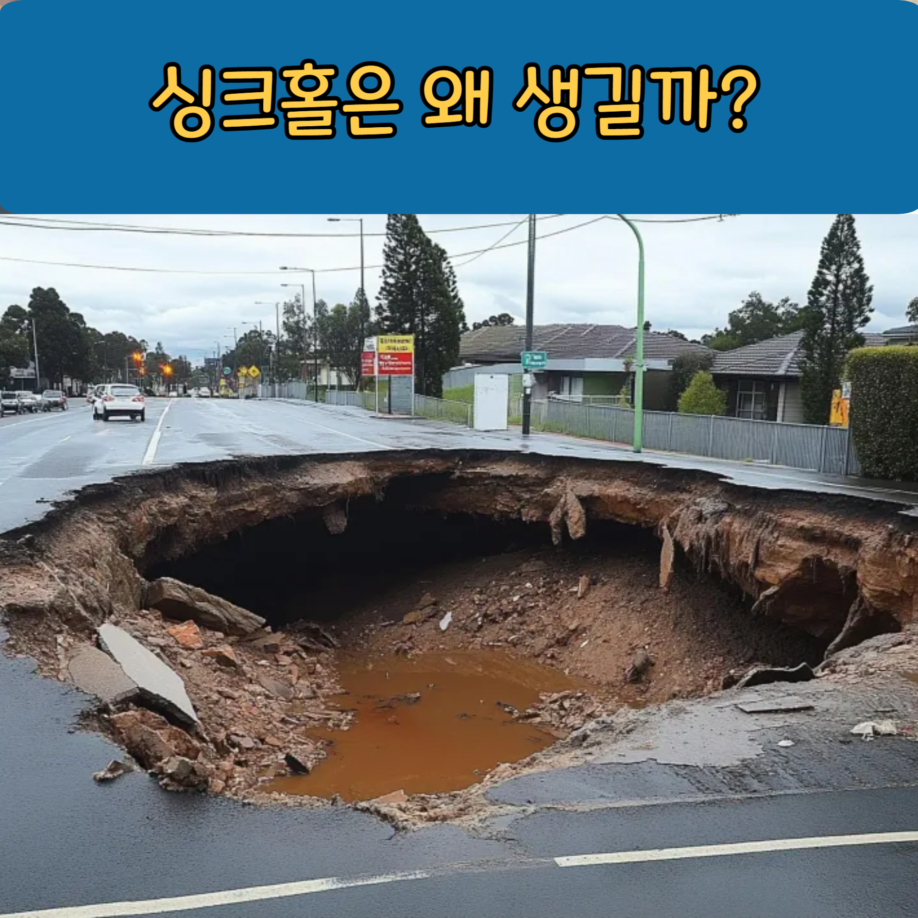 싱크홀은 왜 생길까?